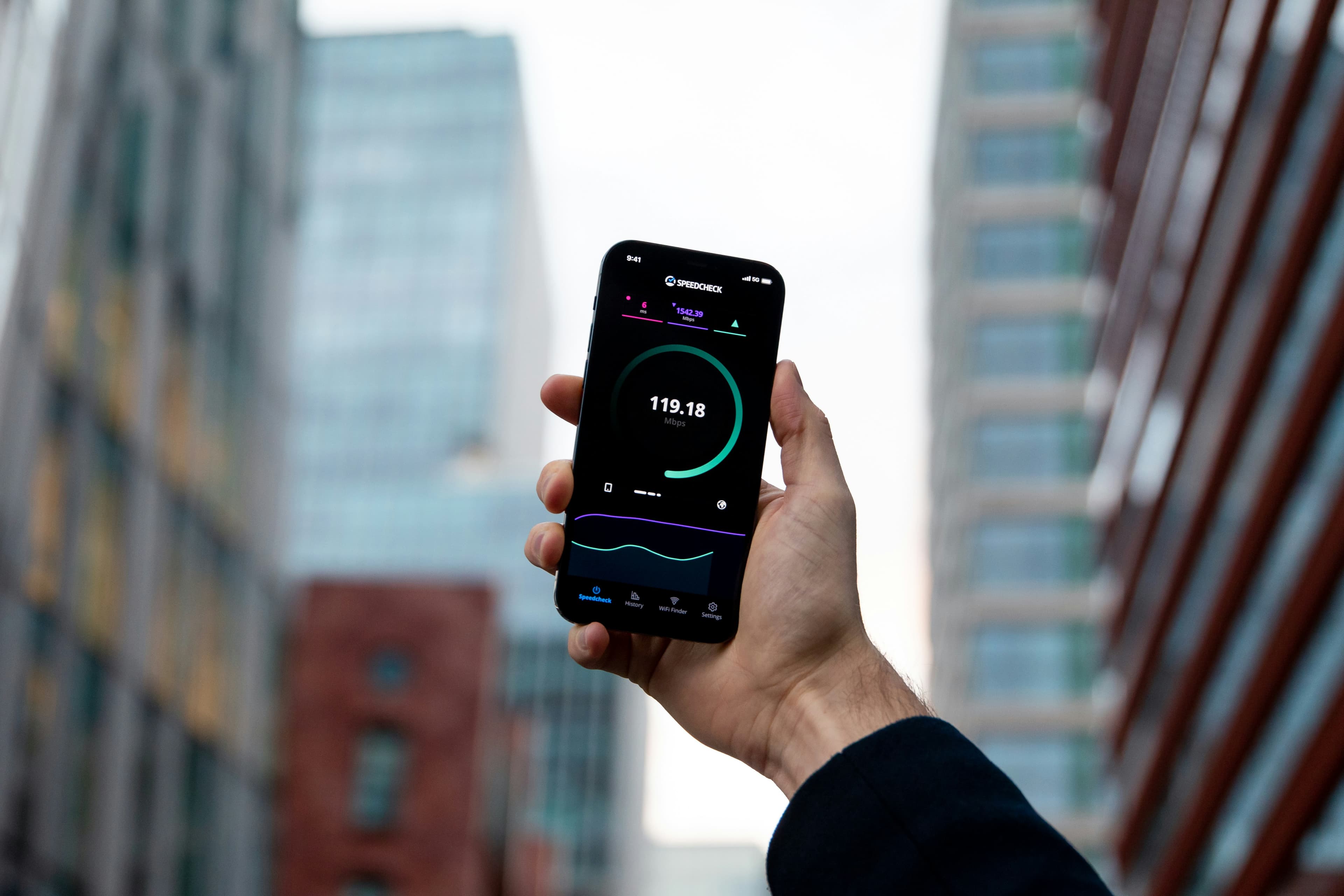 Medición de velocidad de Internet desde un teléfono